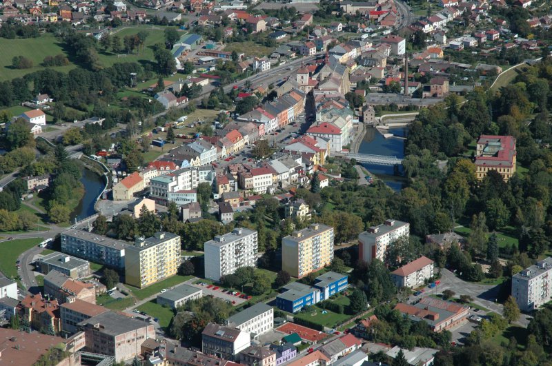 Náměstí v Jaroměři-pohled od jihozápadu 