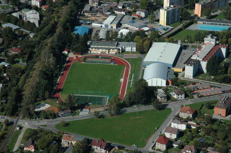 Zrekonstruovaný atletický stadion